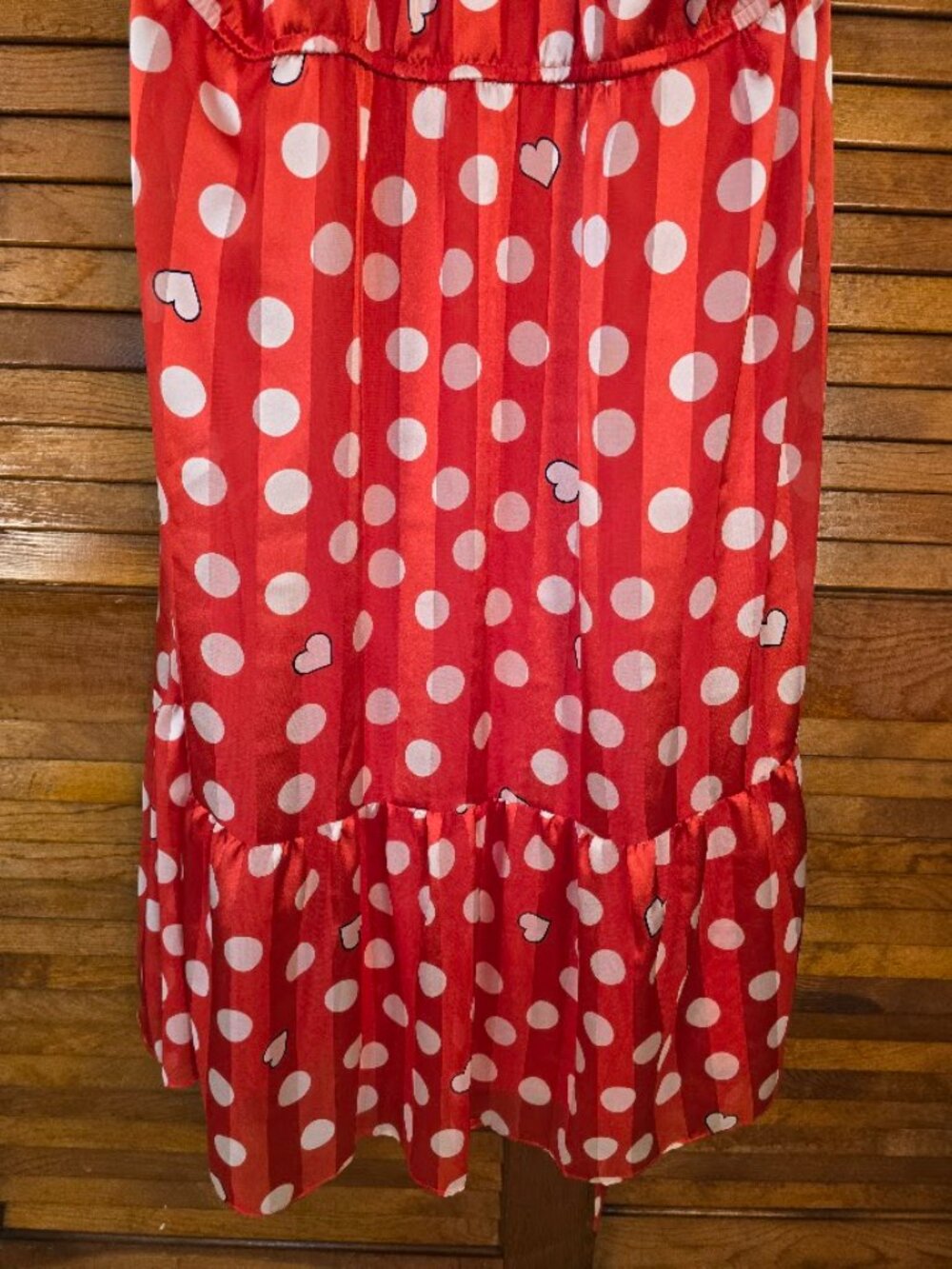 Red Polka Dot Midi Dress 24W 3X Fit Flare Wedding Guest London Times - Picture 12 of 16